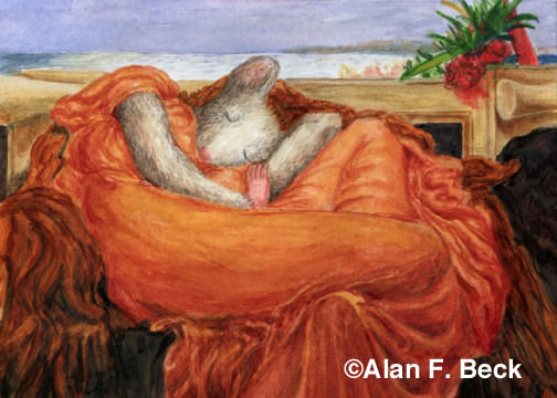 Flaming Mouse in June art bt Alan F. Beck
